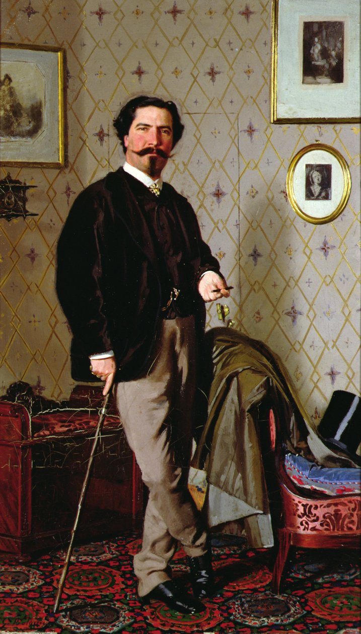 Portret Cristiano Banti (1824-1904) (olej na płótnie) autorstwa Giovanni Boldini