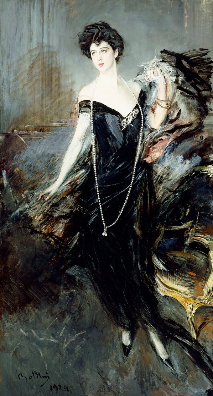 Portret Donny Franca Florio, 1924 autorstwa Giovanni Boldini