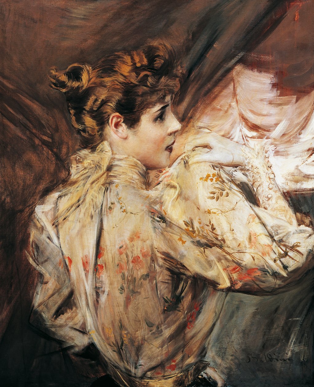Portret Eleonory Duse (Vigevano 1858 - Pittsburgh 1924), włoskiej aktorki, obraz Giovanni Boldini (1842-1931) autorstwa Giovanni Boldini