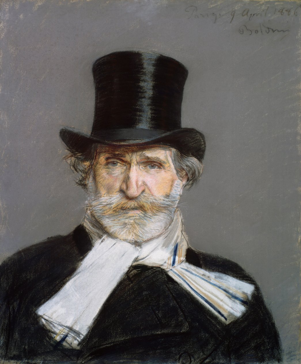 Portret Giuseppe Verdiego, 1886 autorstwa Giovanni Boldini