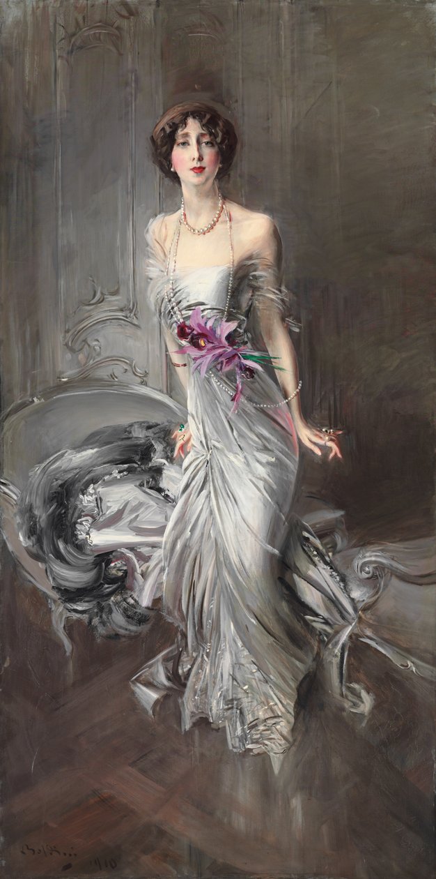 Portret Madame Eugene Doyen; Portret Madame Eugene Doyen, 1910 autorstwa Giovanni Boldini
