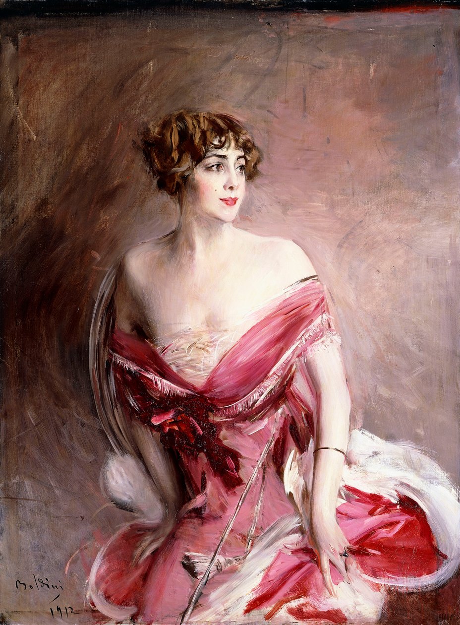 Portret panny de Gillespie, Pani z Biarritz, 1912 autorstwa Giovanni Boldini