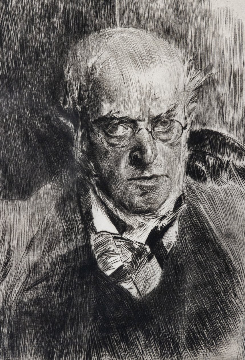 Portret malarza Adolpha Menzla, detal autorstwa Giovanni Boldini