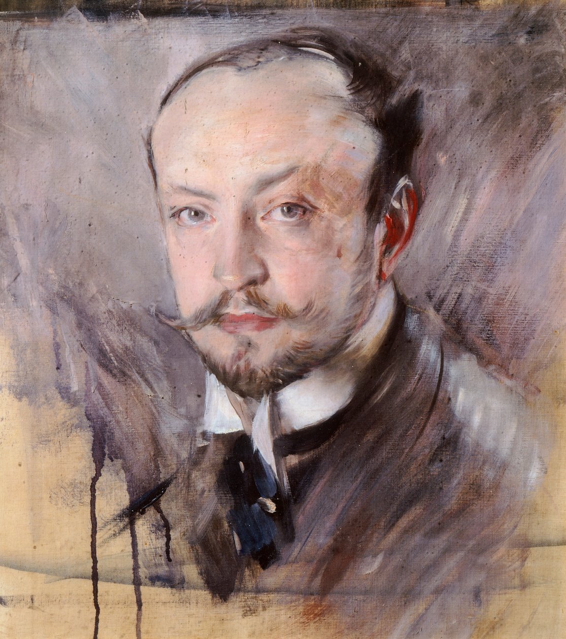 Autoportret, widok z przodu, Giovanni Boldini (1842-1931), olej na płótnie autorstwa Giovanni Boldini