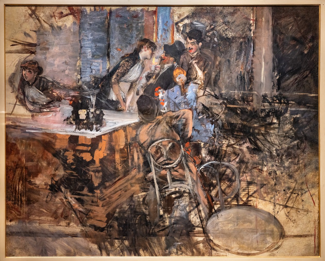 Bar w Folies Bergère autorstwa Giovanni Boldini