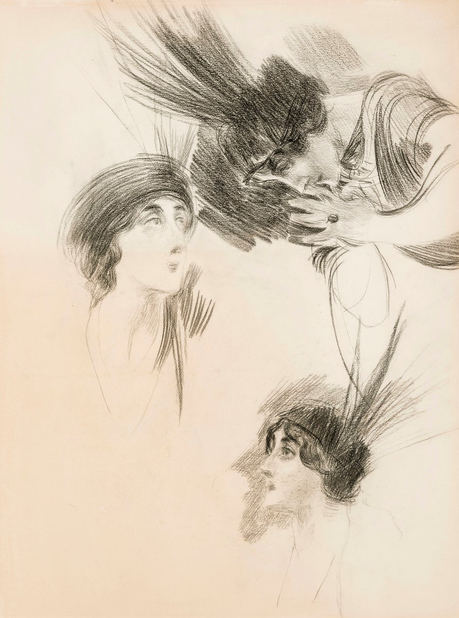 Trzy etiudy do Portretu Dory di Rudinì Labouchère. autorstwa Giovanni Boldini