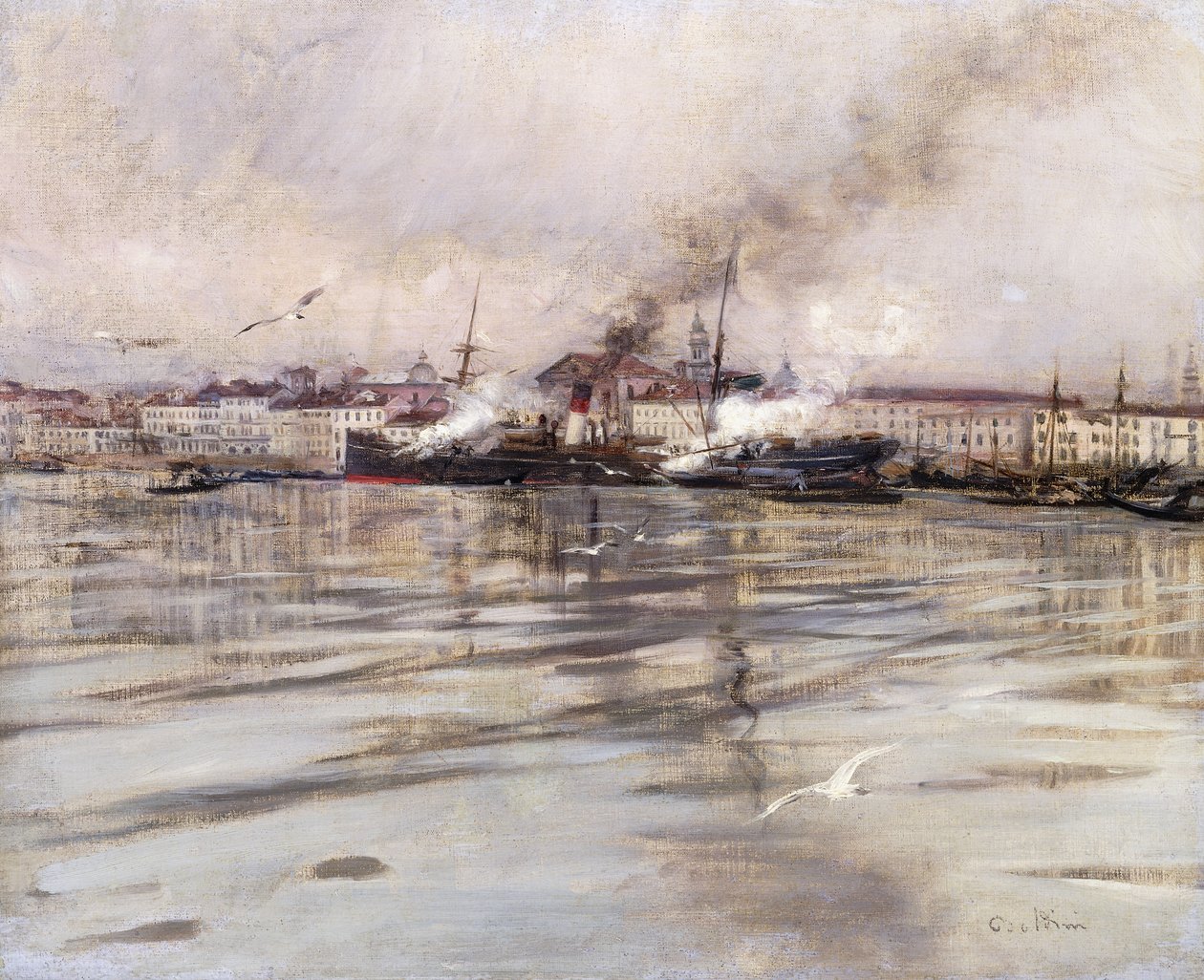 Widok Wenecji; Widok Wenecji, ok.1895 autorstwa Giovanni Boldini