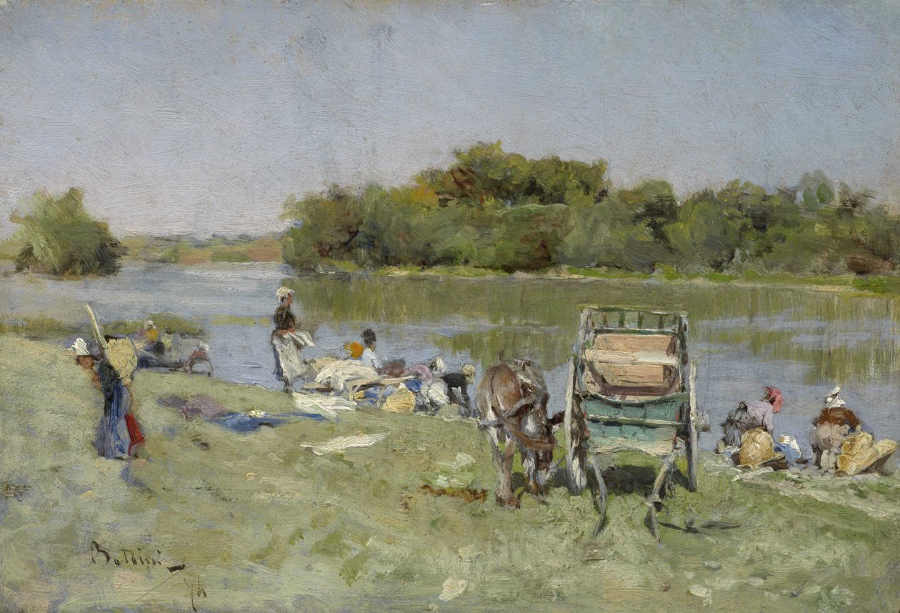 Praczki, 1874 autorstwa Giovanni Boldini