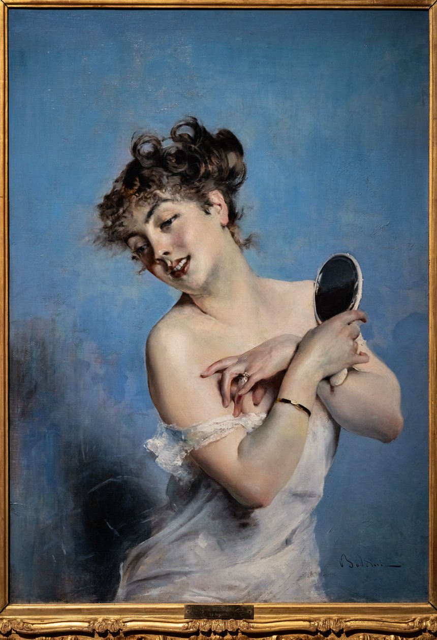 Młoda kobieta w szlafroku autorstwa Giovanni Boldini