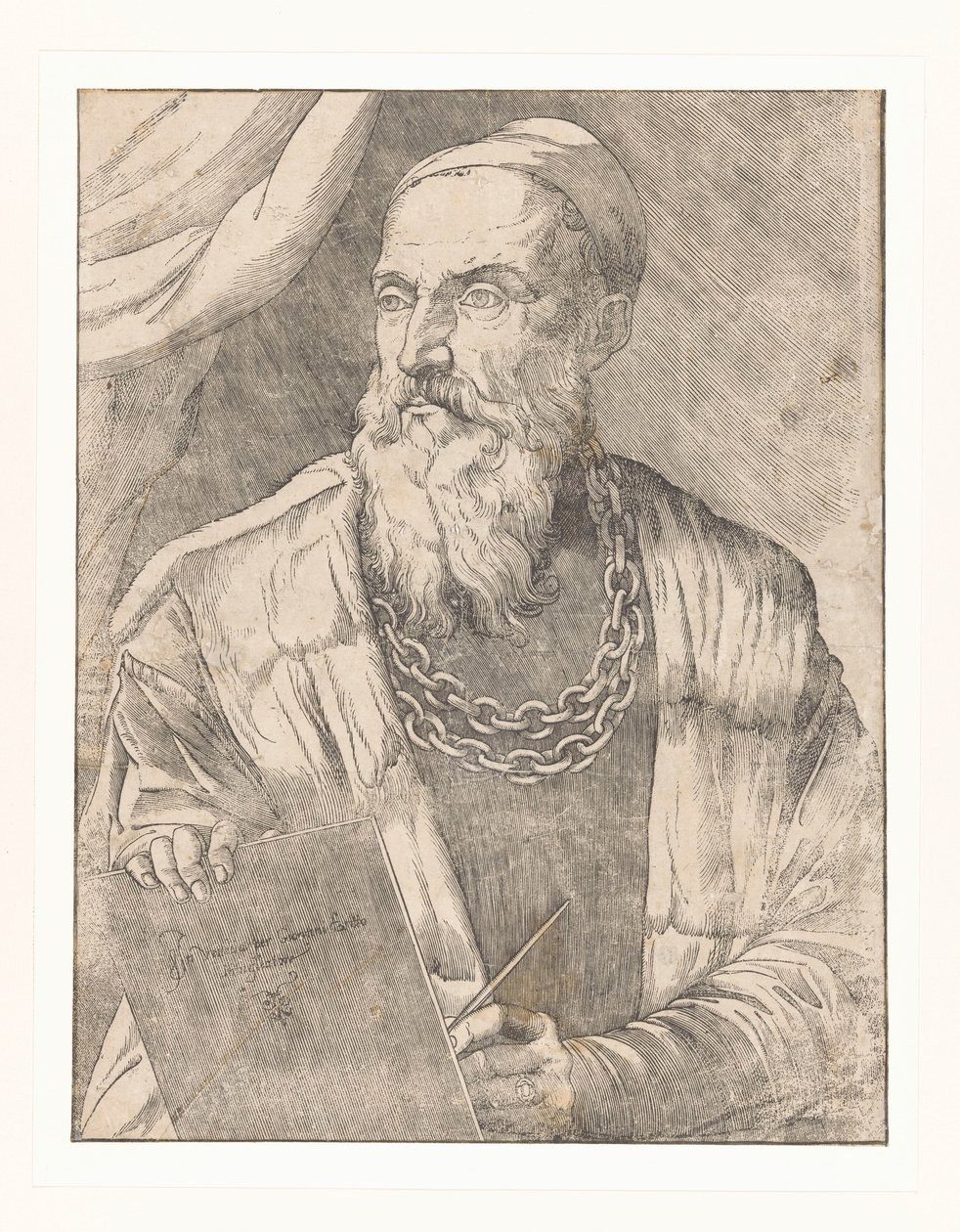 Portret artysty Tycjana autorstwa Giovanni Britto