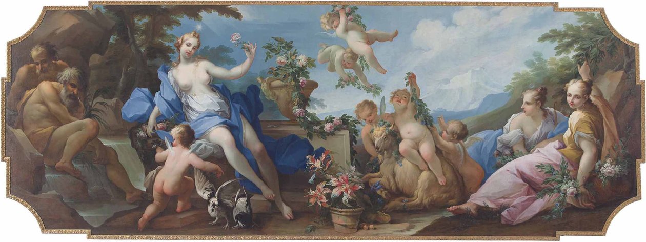 Aurora i Diana, czyli alegoria wiosny autorstwa Giovanni Camillo Sagrestani