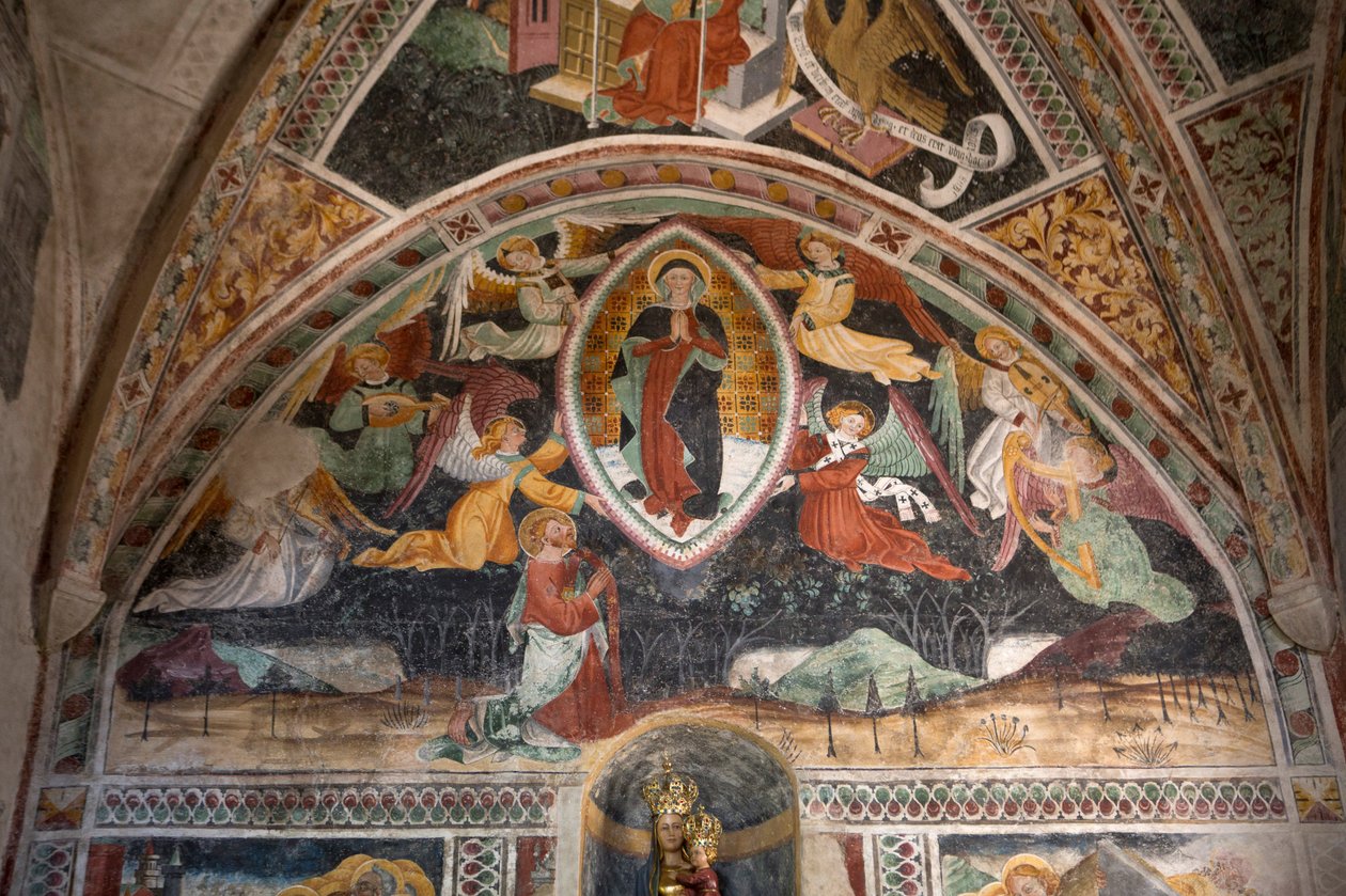 Wniebowstąpienie, c.1492 (fresk) autorstwa Giovanni Canavesio