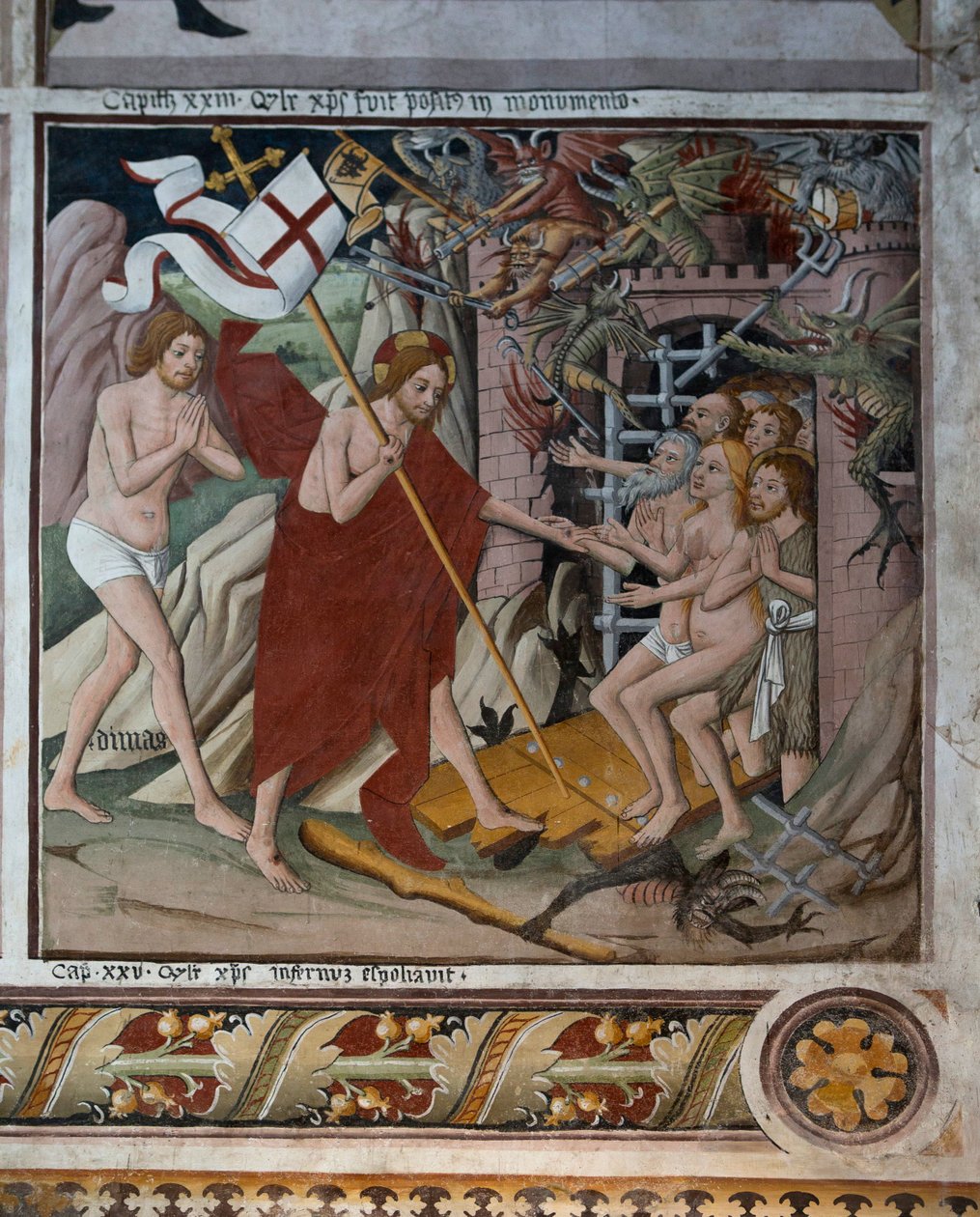 Zejście do piekła, ok.1492 autorstwa Giovanni Canavesio