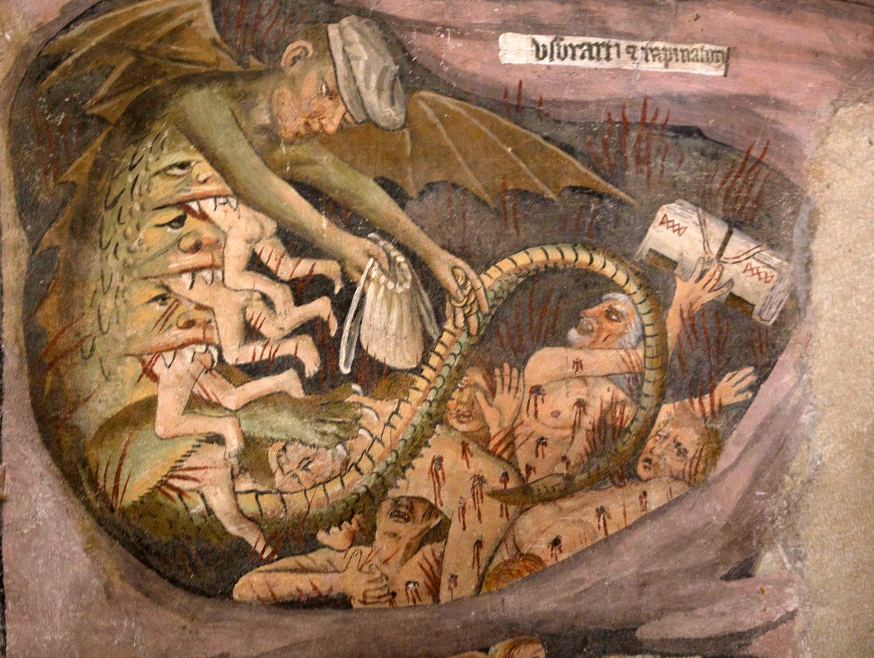 Wyrok Ostateczny, c.1492 (szczegóły 3702475) autorstwa Giovanni Canavesio