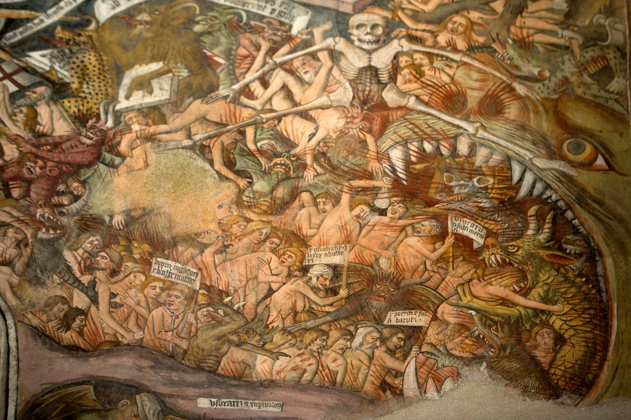 Wyrok Ostateczny, c.1492 (szczegóły 3702475) autorstwa Giovanni Canavesio