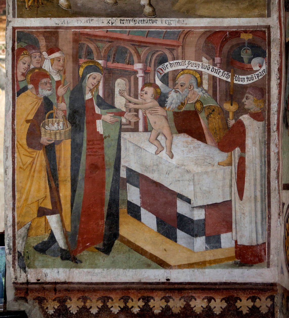 Ofiarowanie Jezusa w Świątyni, 1492 autorstwa Giovanni Canavesio