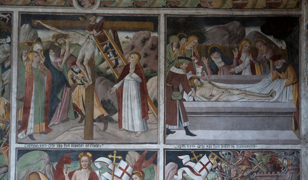 Sceny z męki Chrystusa, ok.1492 (fresk) autorstwa Giovanni Canavesio