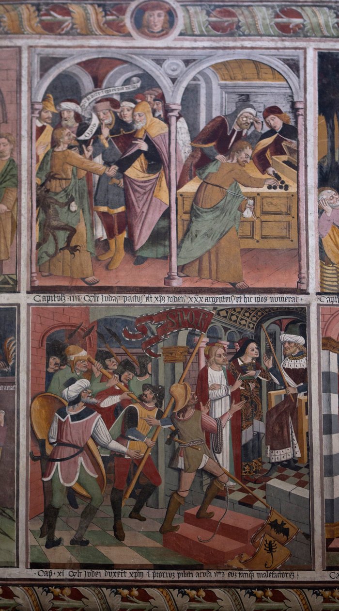 Sceny z życia Chrystusa, ok.1492 (fresk) autorstwa Giovanni Canavesio