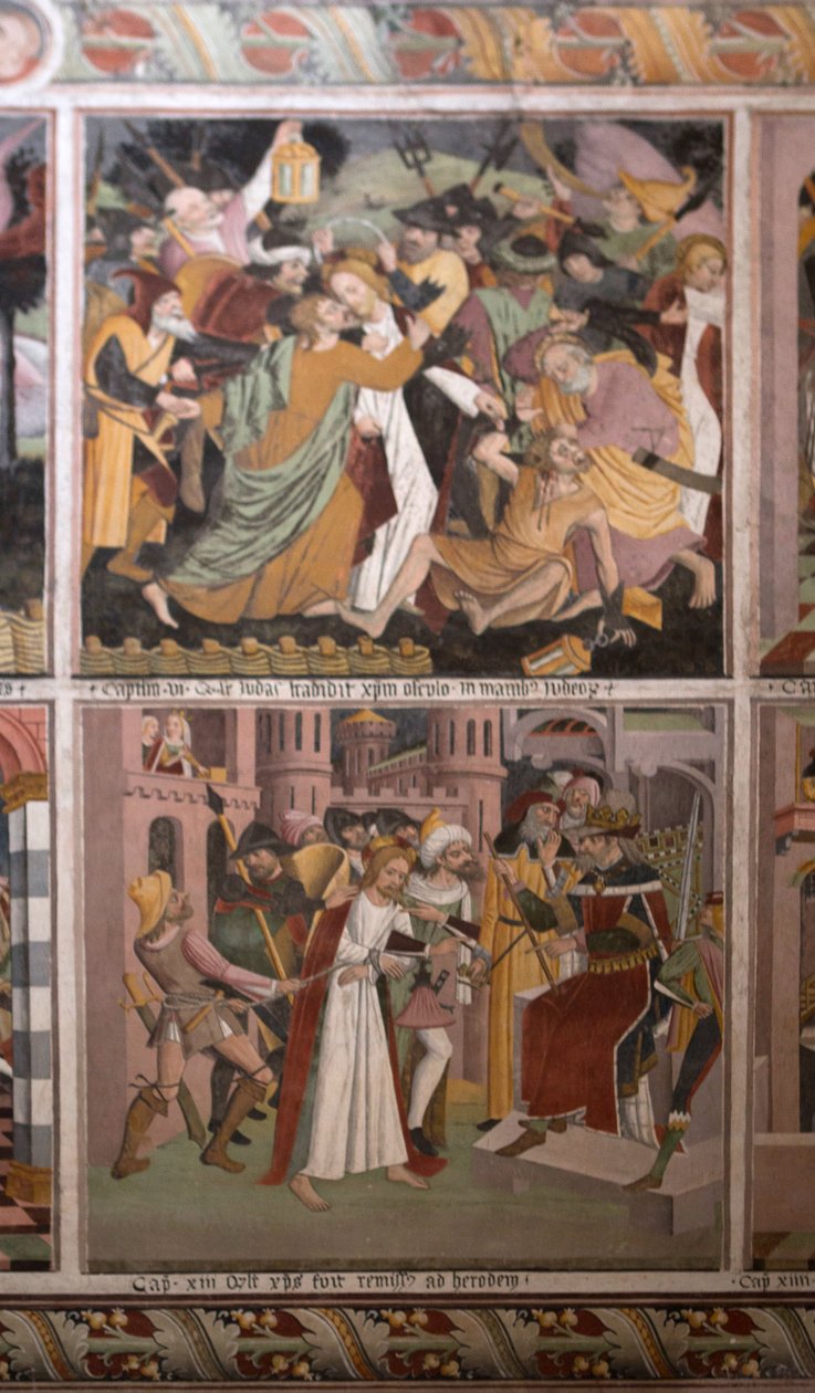 Sceny z życia Chrystusa, ok.1492 (fresk) autorstwa Giovanni Canavesio
