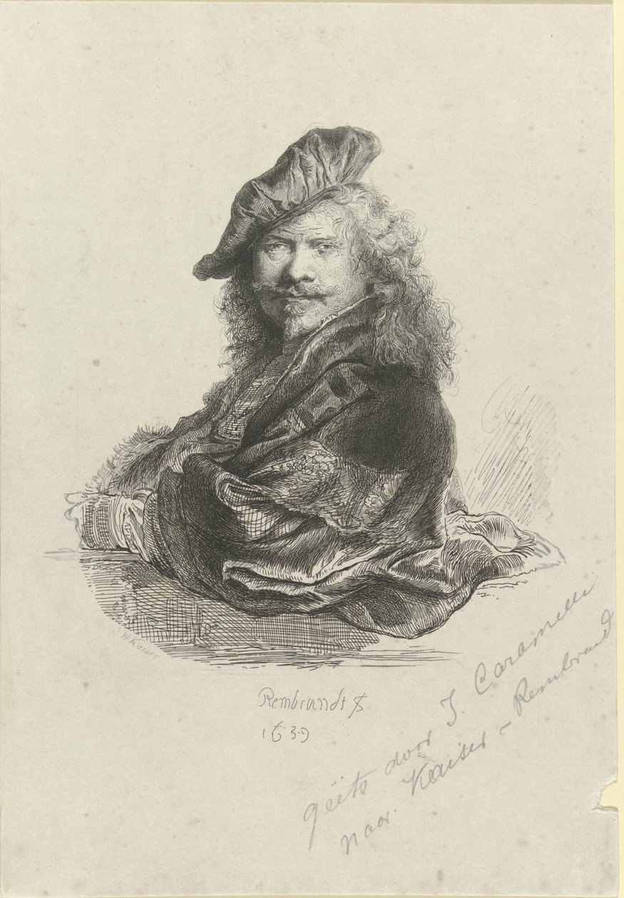 Portret Rembrandta Harmensza. z Renu autorstwa Giovanni Caramelli