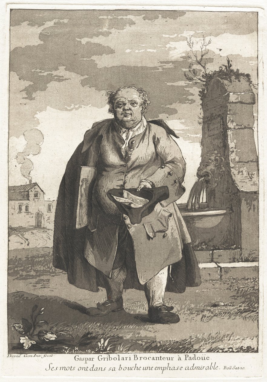 Gaspar Gribolari, sprzedawca towarów używanych w Padwie (Gaspar Gribolari, sprzedawca towarów używanych w Padwie) autorstwa Giovanni David