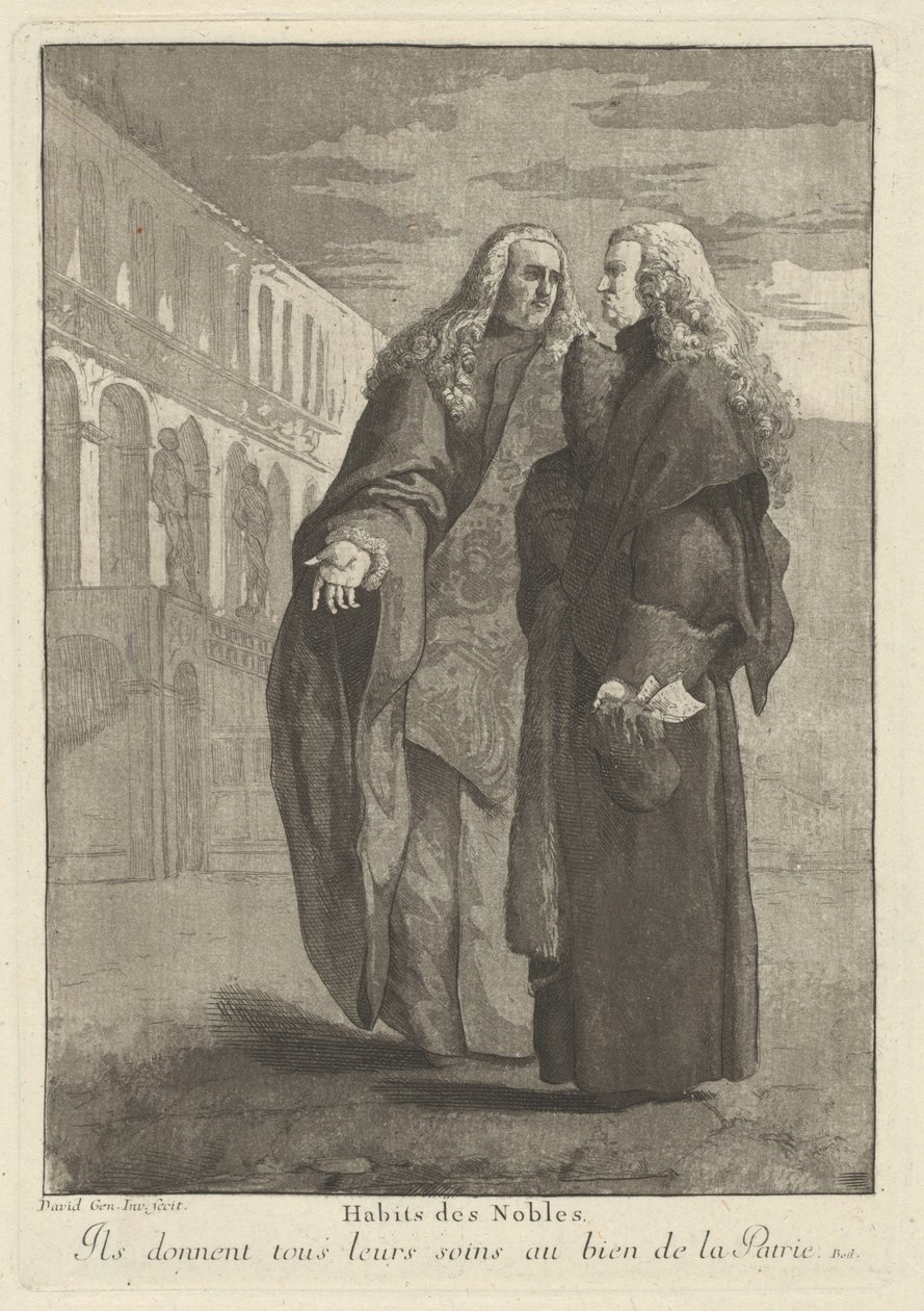 Habits des nobles (Suknia szlachcica) autorstwa Giovanni David