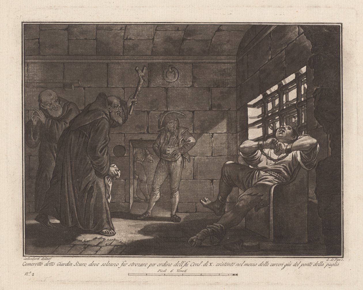 „Giardin Scuro”, do egzekucji przez Strangling autorstwa Giovanni De Pian, after Francesco Galimberti