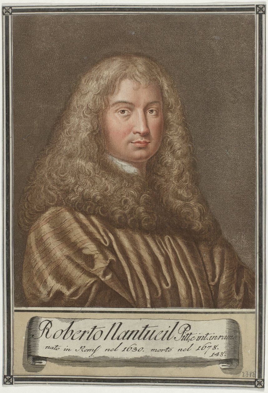 Portret artysty Roberta Nanteuila Portrety artystów (tytuł serii) autorstwa Giovanni Domenico Campiglia