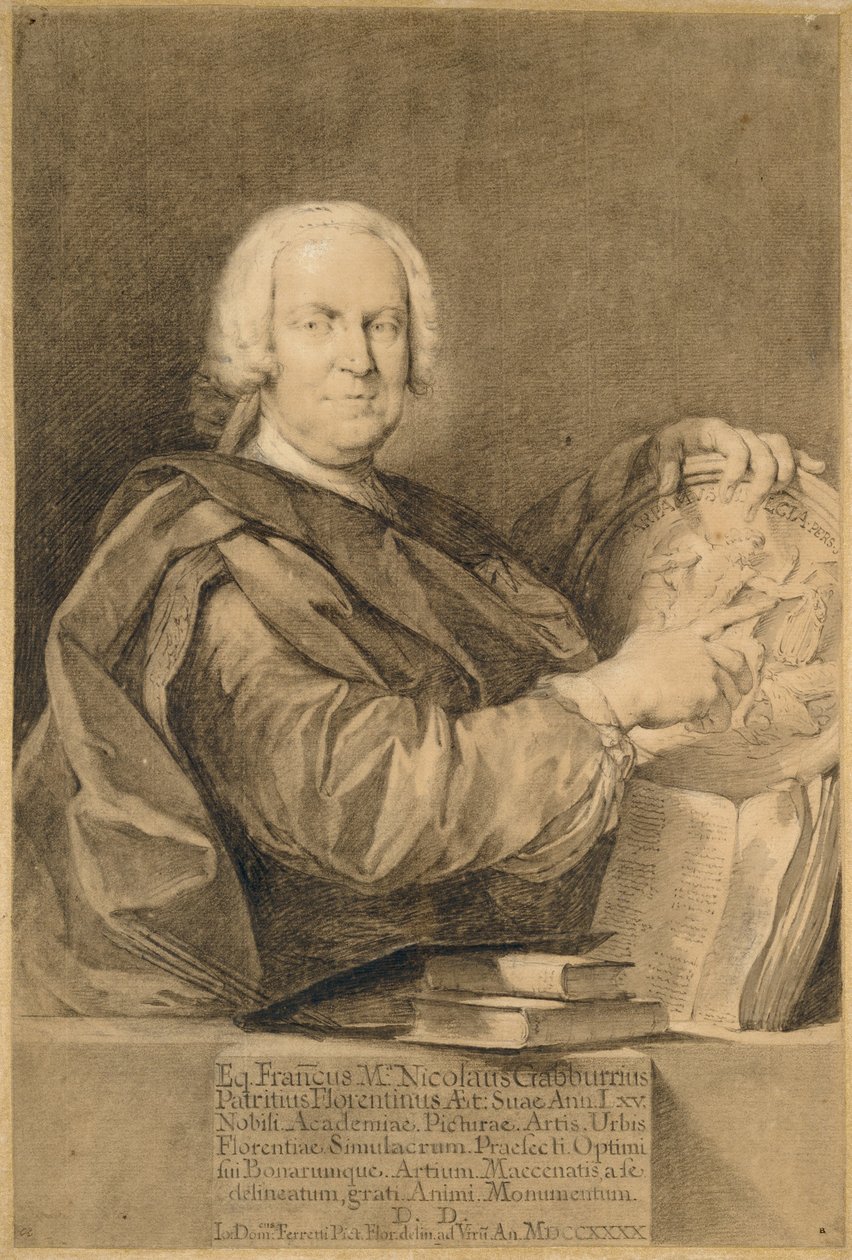 Portret kawalera Francesco Marii Niccolò Gabburriego autorstwa Giovanni Domenico Ferretti