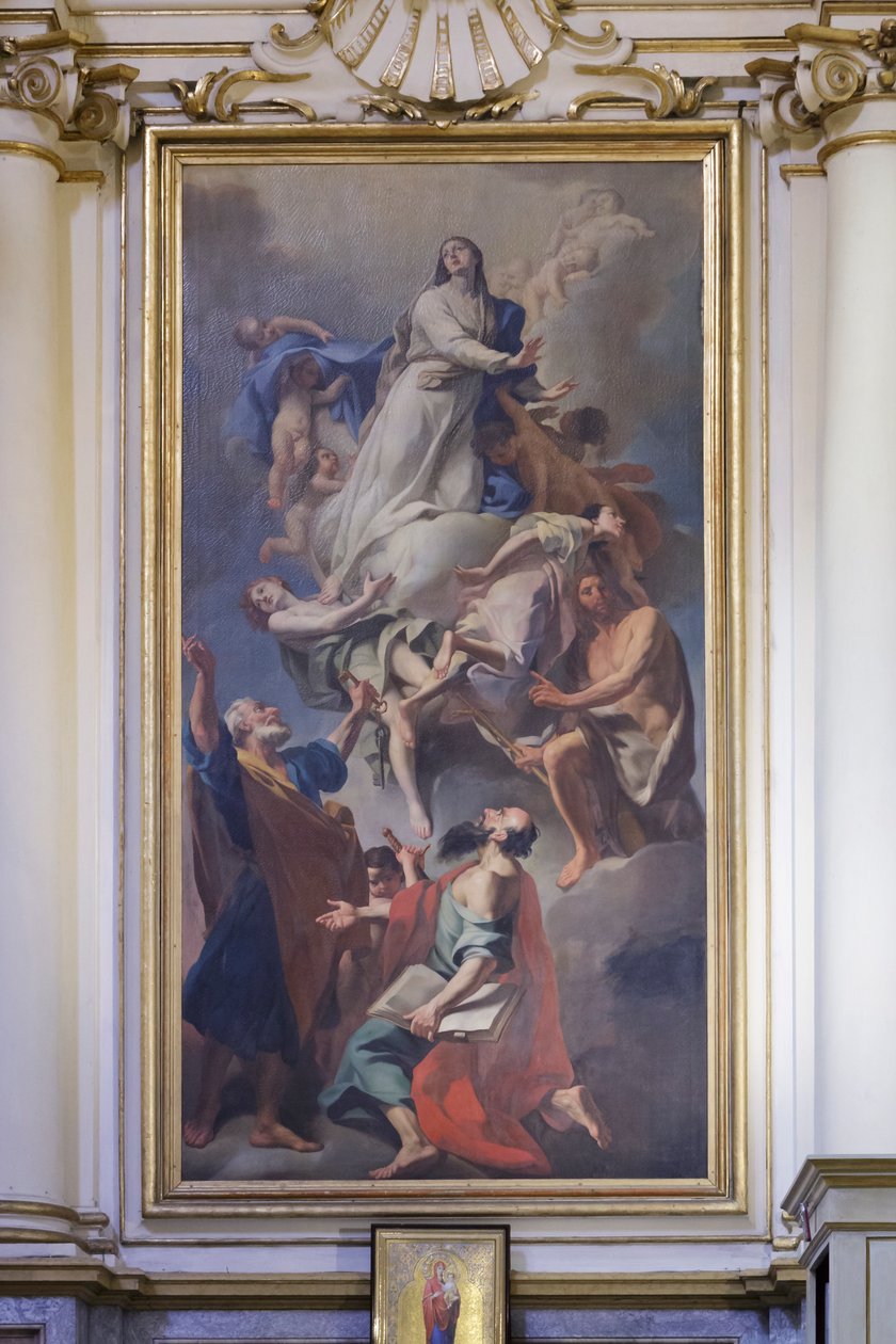 Obraz poświęcony Dziewicy, Domenico Pestrini, sanktuarium Madonny z San Luca autorstwa Giovanni Domenico Piestrini