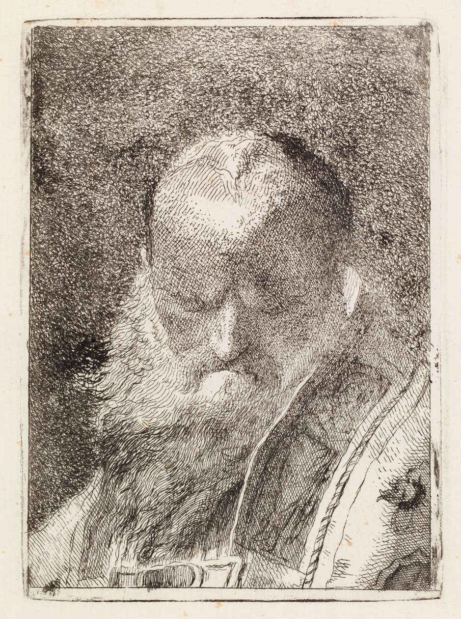 Biskup (głowa starego mężczyzny) autorstwa Giovanni Domenico Tiepolo