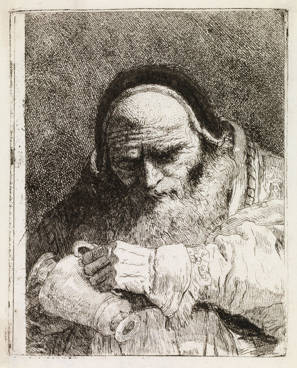 Papież trzymający dzban autorstwa Giovanni Domenico Tiepolo