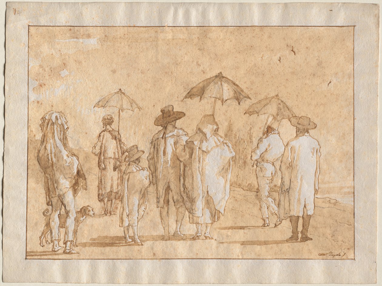 Wiosenny prysznic autorstwa Giovanni Domenico Tiepolo
