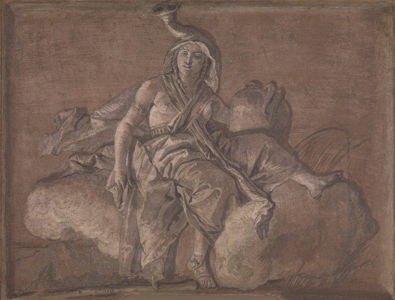 Afryka. autorstwa Giovanni Domenico Tiepolo