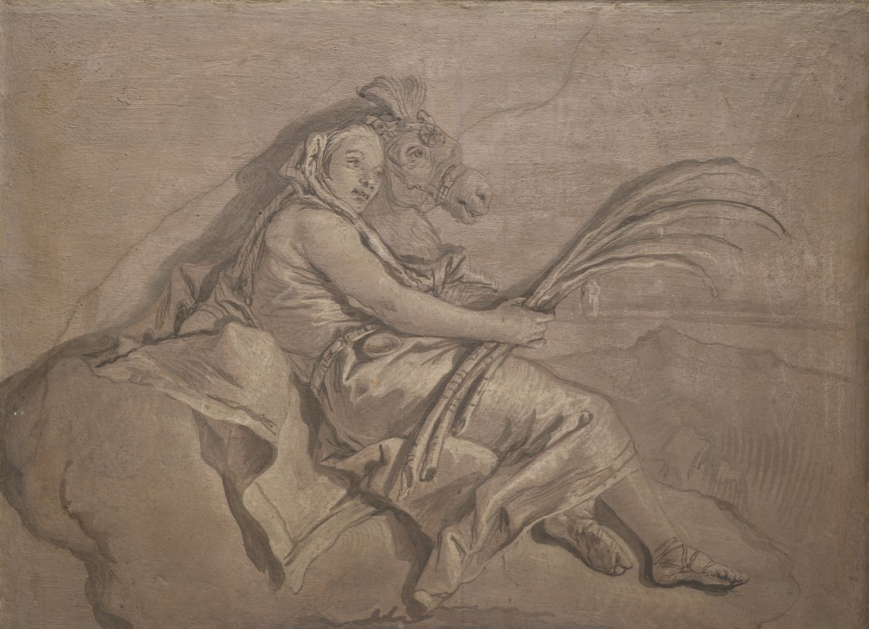 Azja. autorstwa Giovanni Domenico Tiepolo