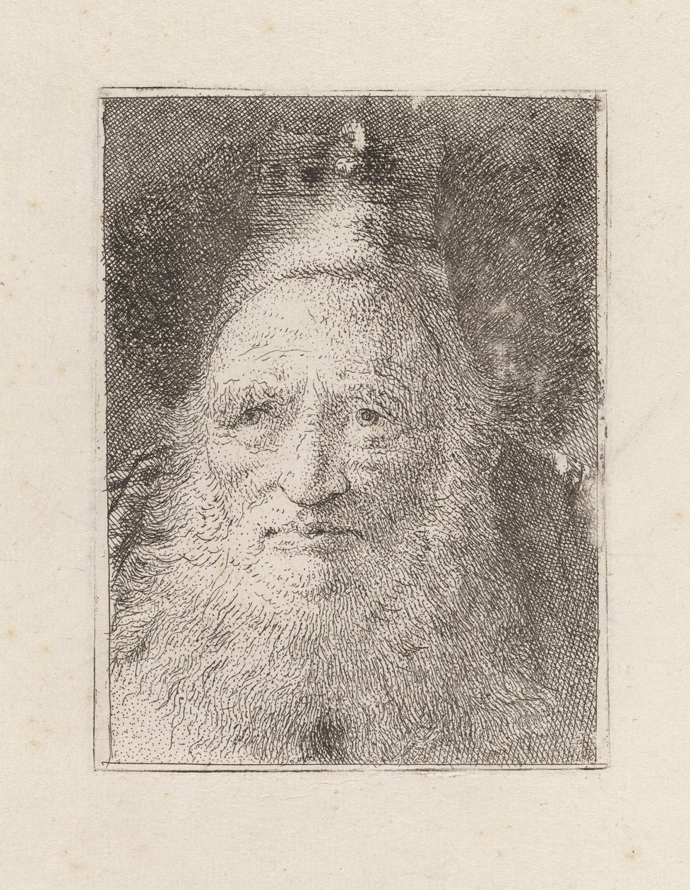 Brodaty starzec w kapeluszu, z Raccolta di Teste (Kolekcja głów) autorstwa Giovanni Domenico Tiepolo