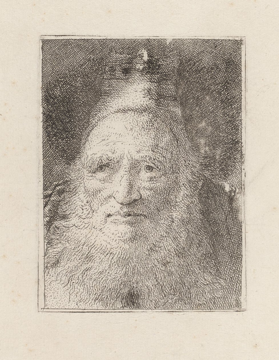 Brodaty starzec w kapeluszu, z Raccolta di Teste (Zbiór głów) autorstwa Giovanni Domenico Tiepolo