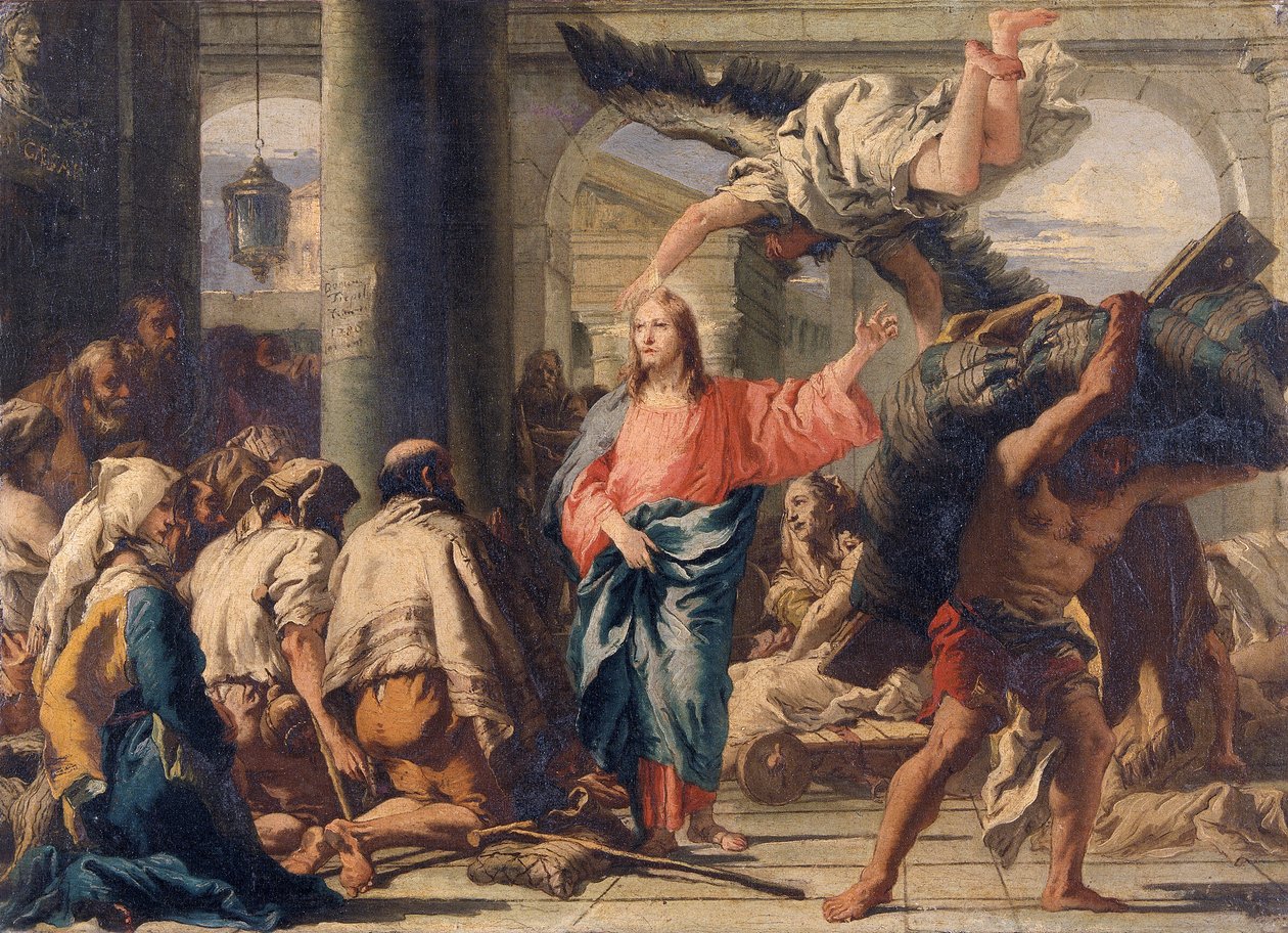 „Chrystus przy sadzawce Bethesda”, 1780 autorstwa Giovanni Domenico Tiepolo