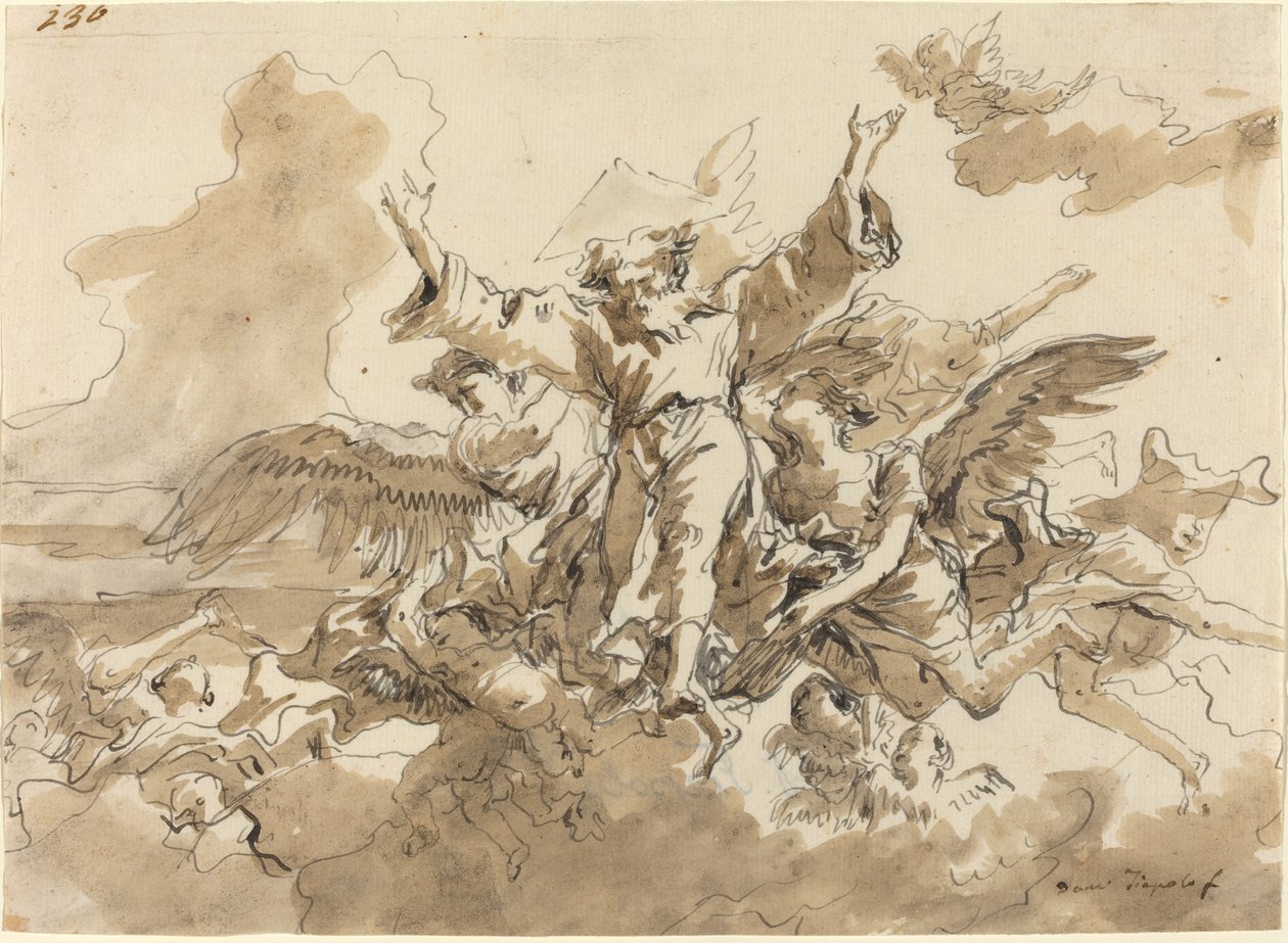 Stworzenie Wszechświata autorstwa Giovanni Domenico Tiepolo