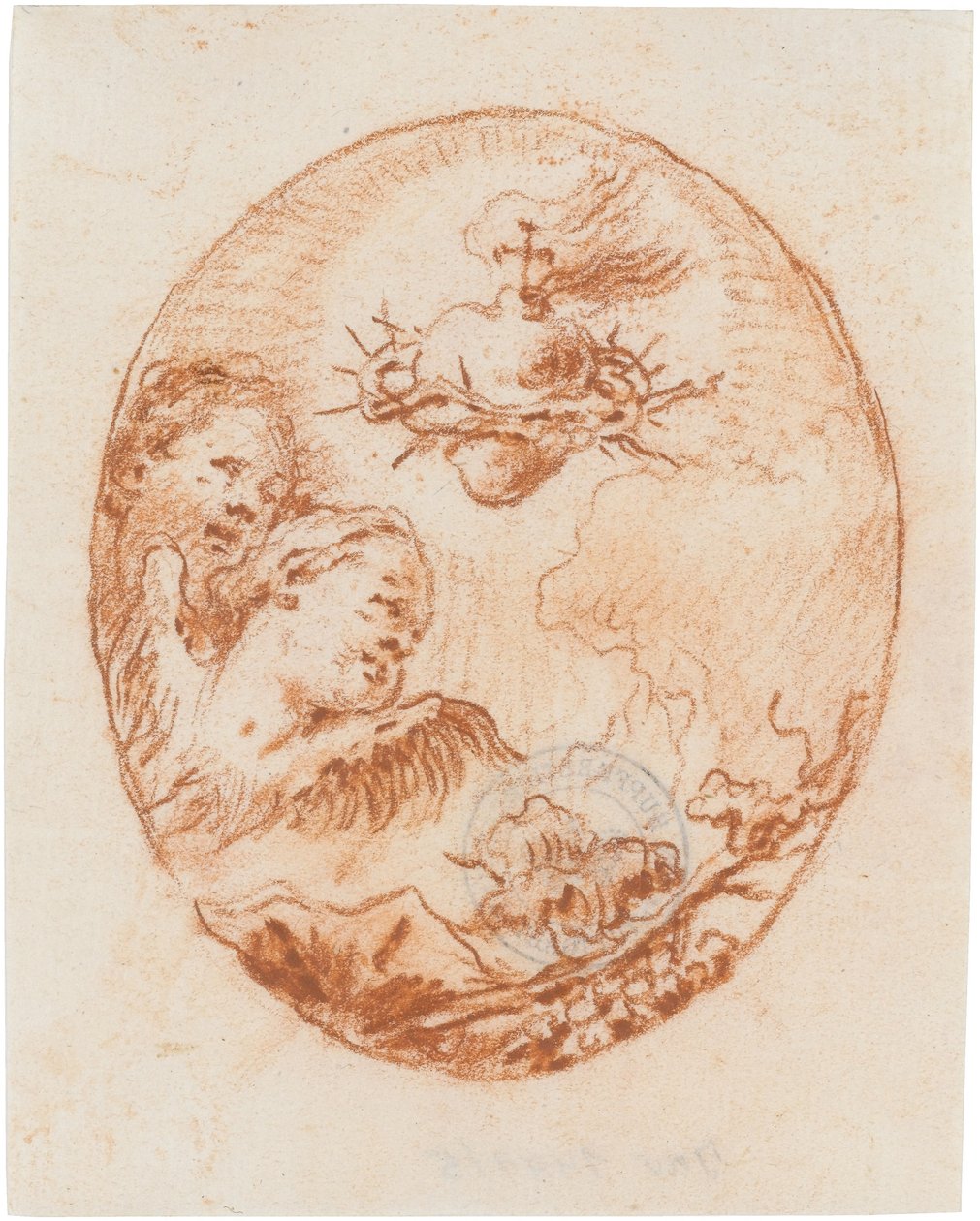 Das Herz Jesu autorstwa Giovanni Domenico Tiepolo