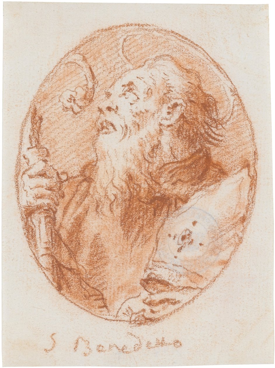 Der heilige Benedikt autorstwa Giovanni Domenico Tiepolo