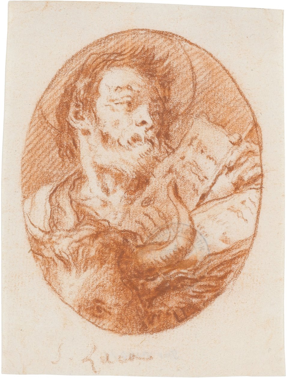 Der heilige Lukas autorstwa Giovanni Domenico Tiepolo
