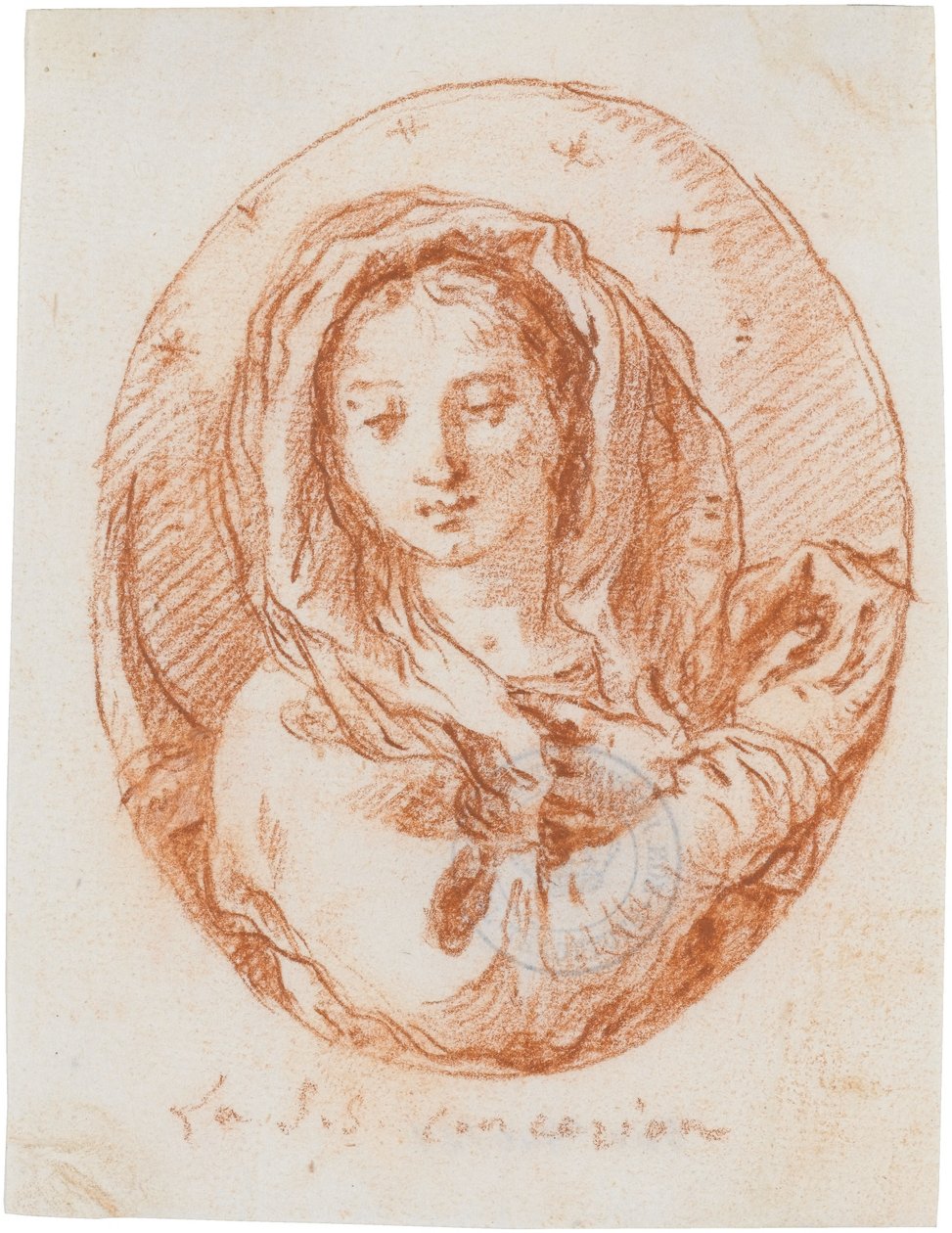 Die Unbefleckte Empfängnis Mariä autorstwa Giovanni Domenico Tiepolo