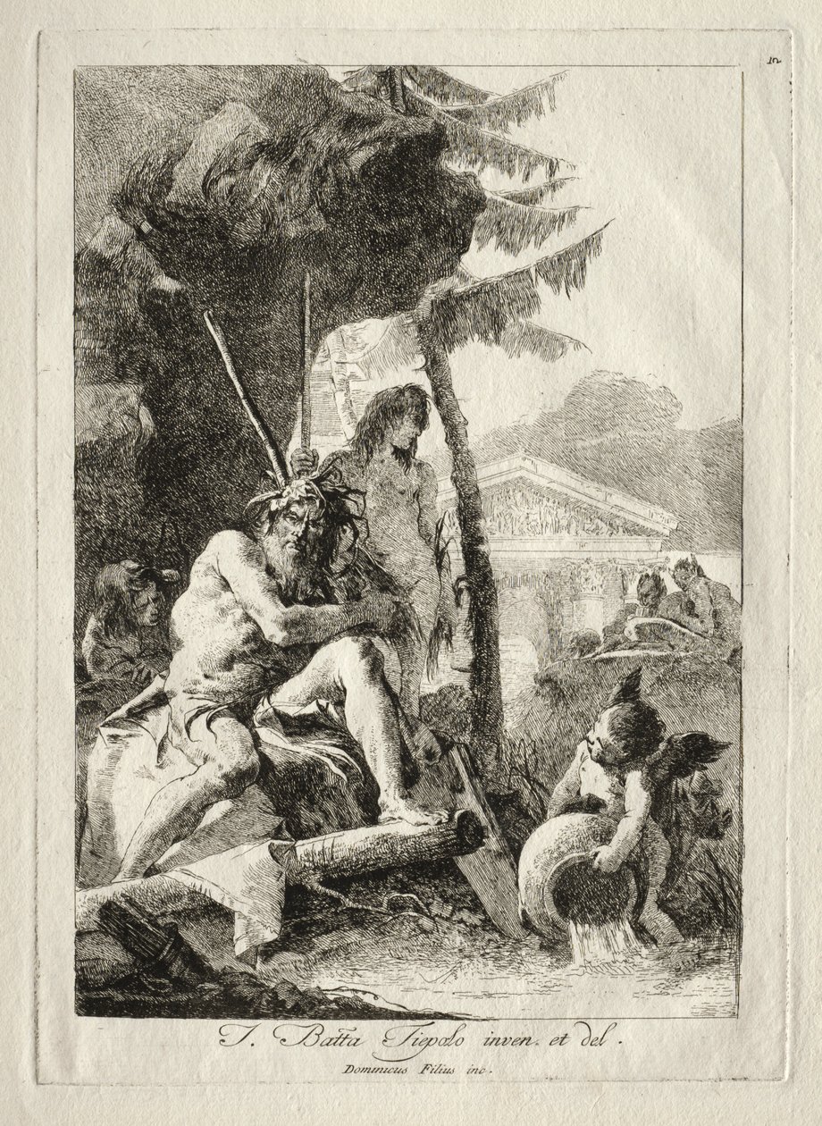 Figury rzeczne autorstwa Giovanni Domenico Tiepolo