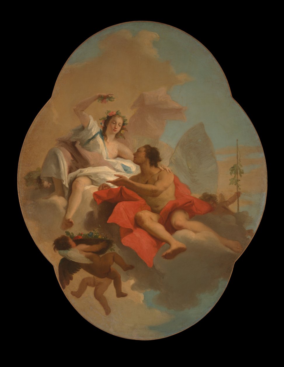Flora und Zephyr autorstwa Giovanni Domenico Tiepolo