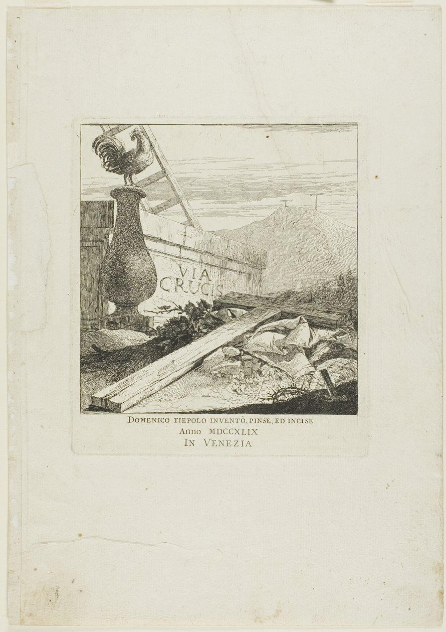 Frontyspis do stacji Drogi Krzyżowej autorstwa Giovanni Domenico Tiepolo