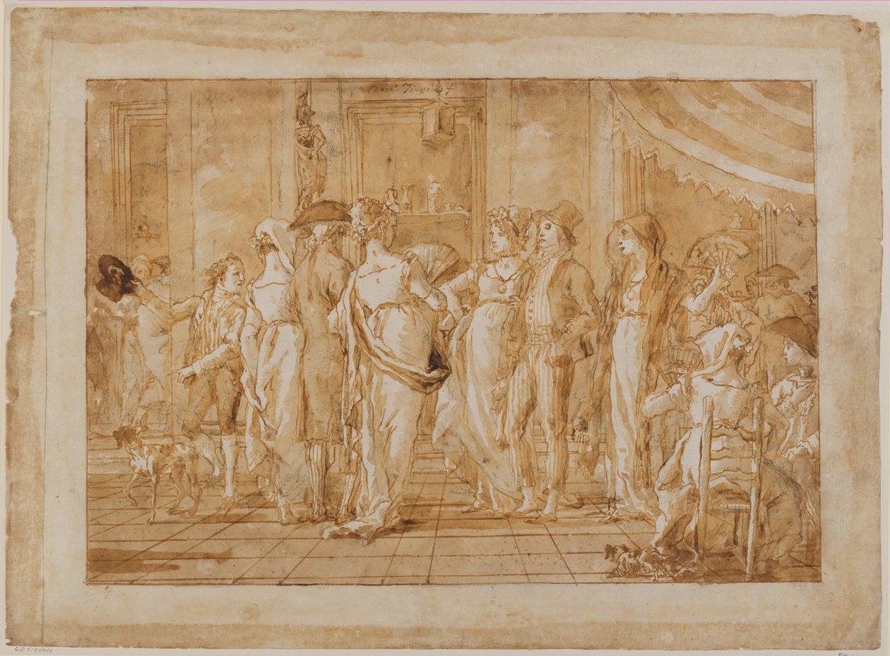 „Na placu” autorstwa Giovanni Domenico Tiepolo