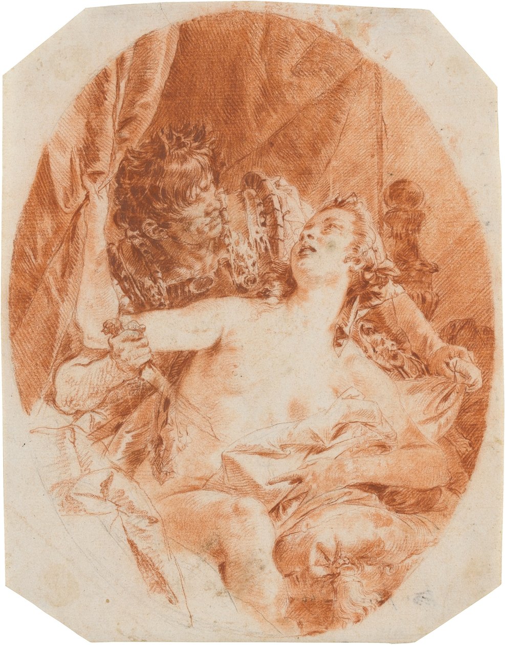 Juno Lucina werden Geschenke überreicht autorstwa Giovanni Domenico Tiepolo