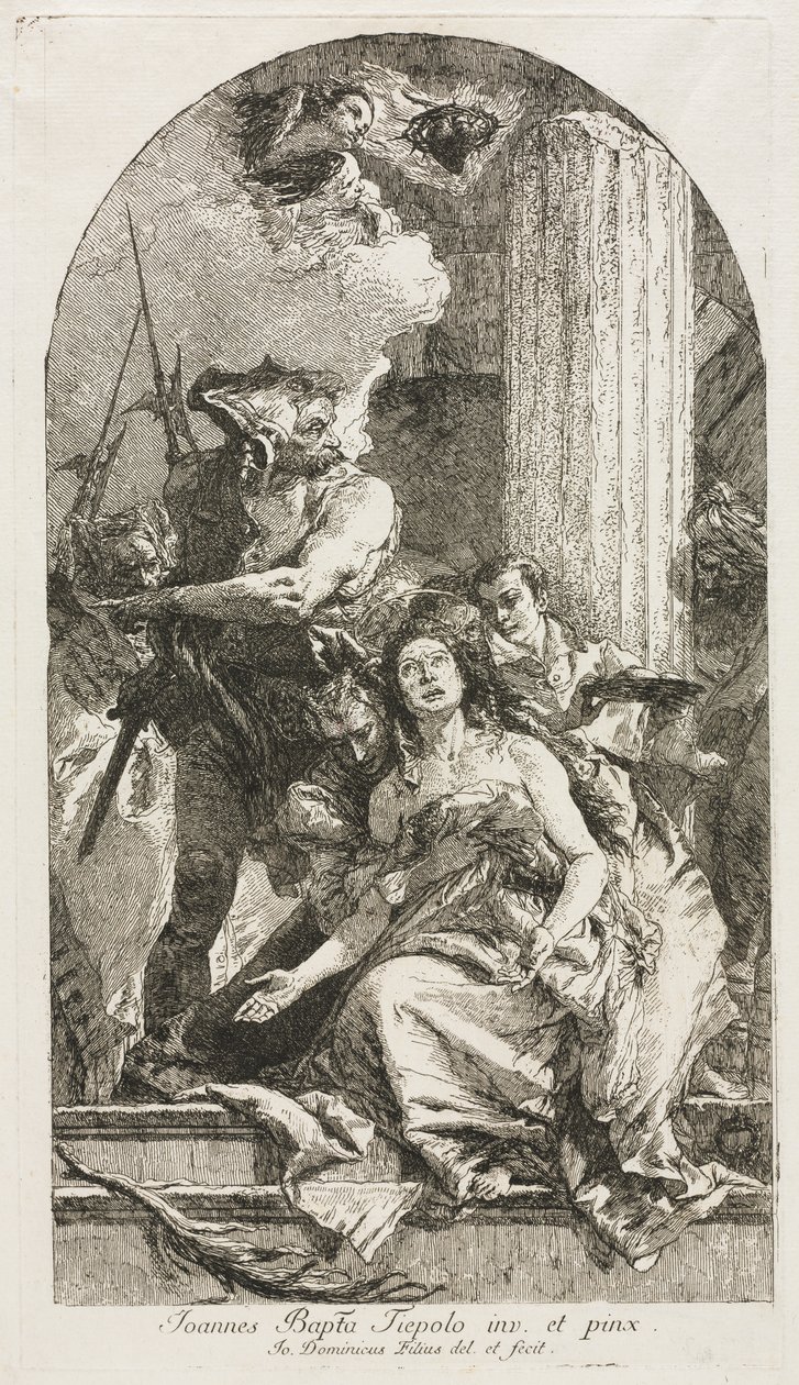 Męczeństwo św. Agaty autorstwa Giovanni Domenico Tiepolo