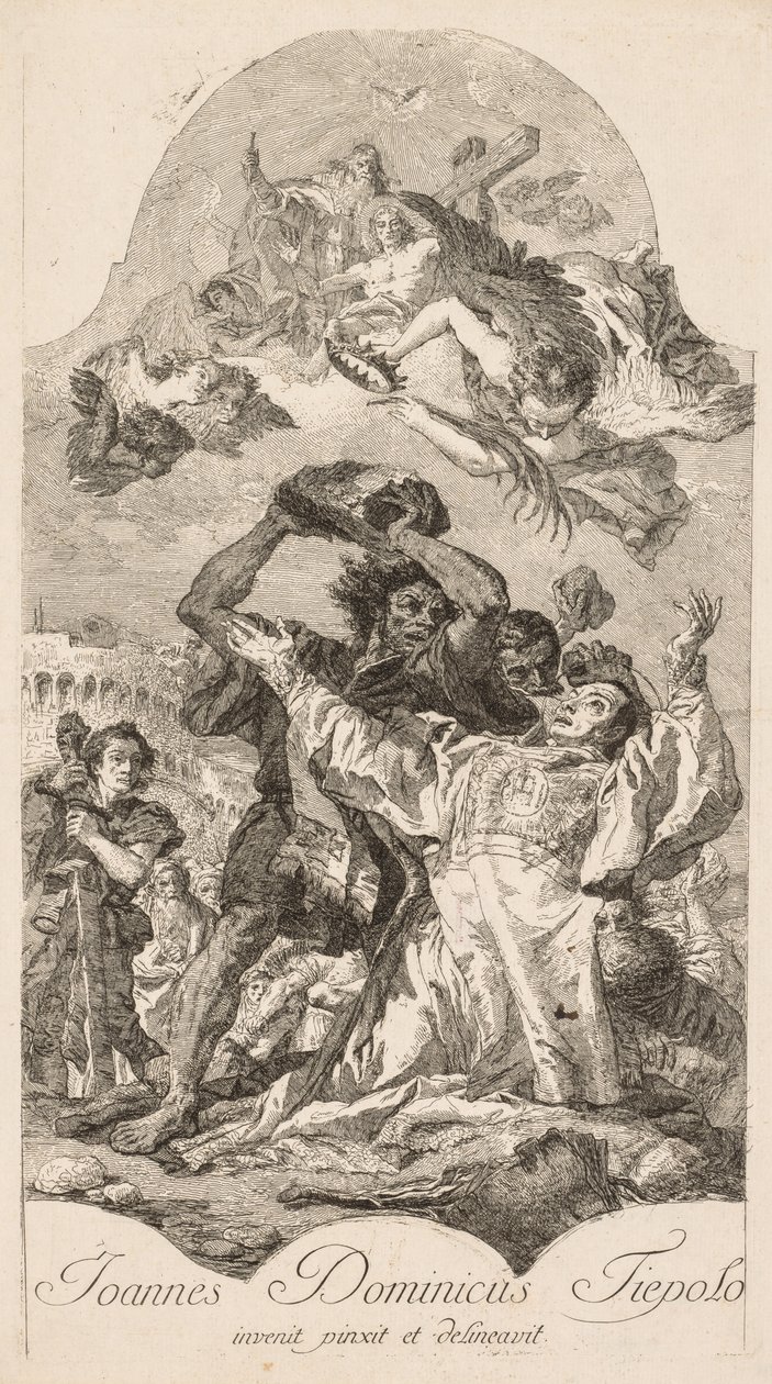 Męczeństwo św. Szczepana autorstwa Giovanni Domenico Tiepolo